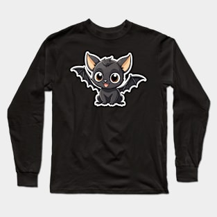 Bat Cute Illustration Long Sleeve T-Shirt